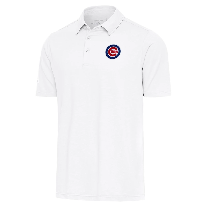 Men's Antigua  White Chicago Cubs Par Polo