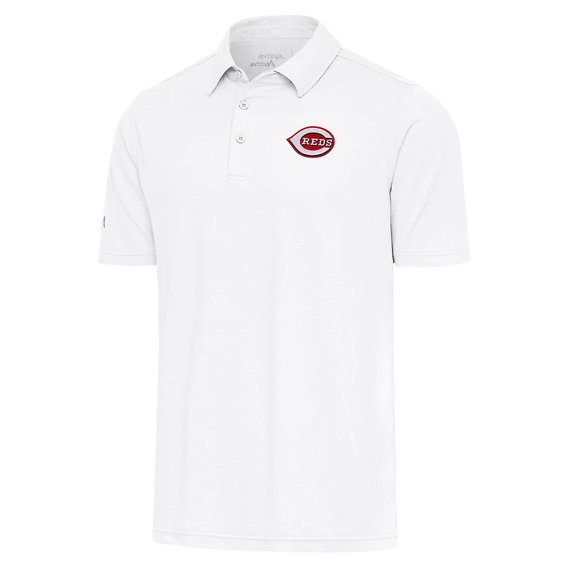 Men's Antigua  White Cincinnati Reds Par Polo