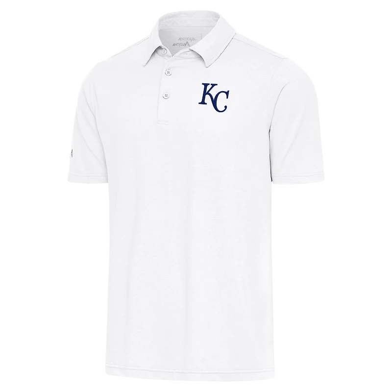 Men's Antigua  White Kansas City Royals Par Polo