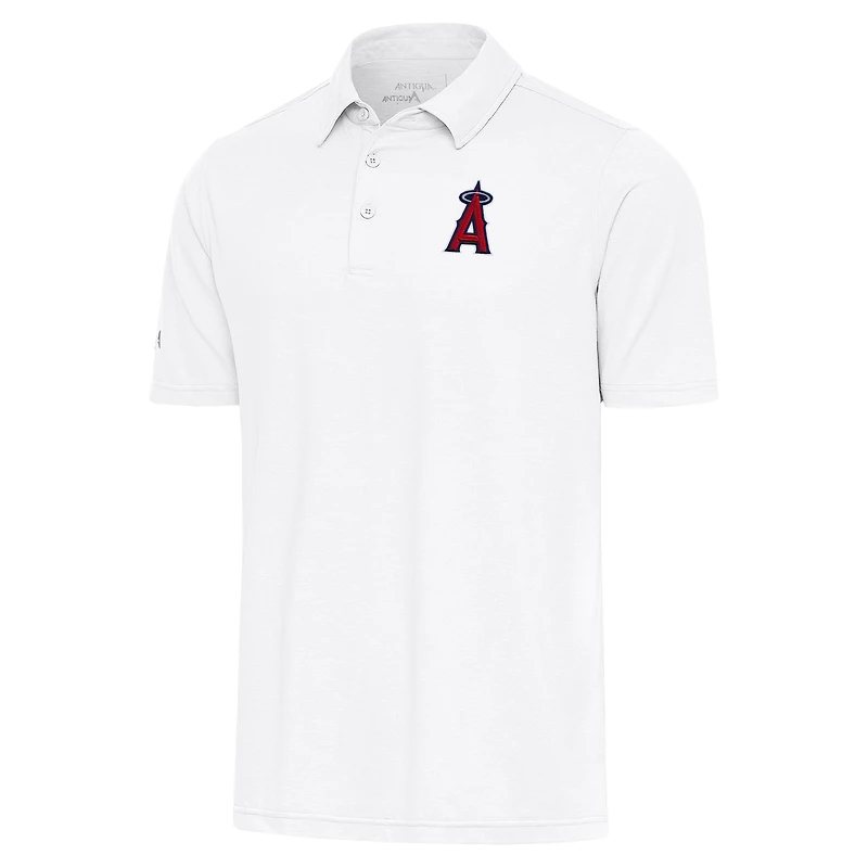 Men's Antigua  White Los Angeles Angels Par Polo
