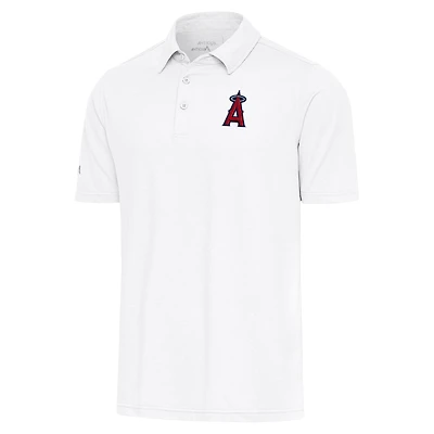 Men's Antigua  White Los Angeles Angels Par Polo