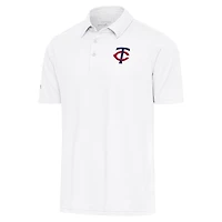 Men's Antigua  White Minnesota Twins Par Polo