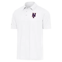Men's Antigua  White New York Mets Par Polo
