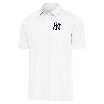 Men's Antigua  White New York Yankees Par Polo