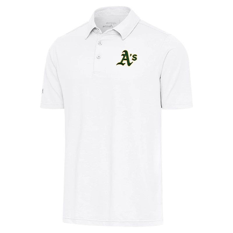 Men's Antigua White Athletics Par Polo