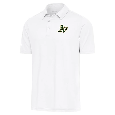 Men's Antigua White Athletics Par Polo