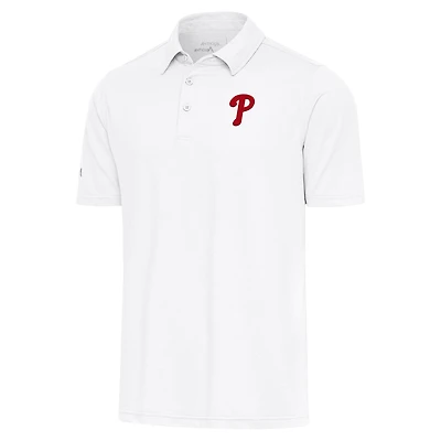 Men's Antigua  White Philadelphia Phillies Par Polo