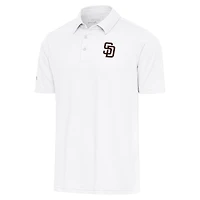 Men's Antigua  White San Diego Padres Par Polo