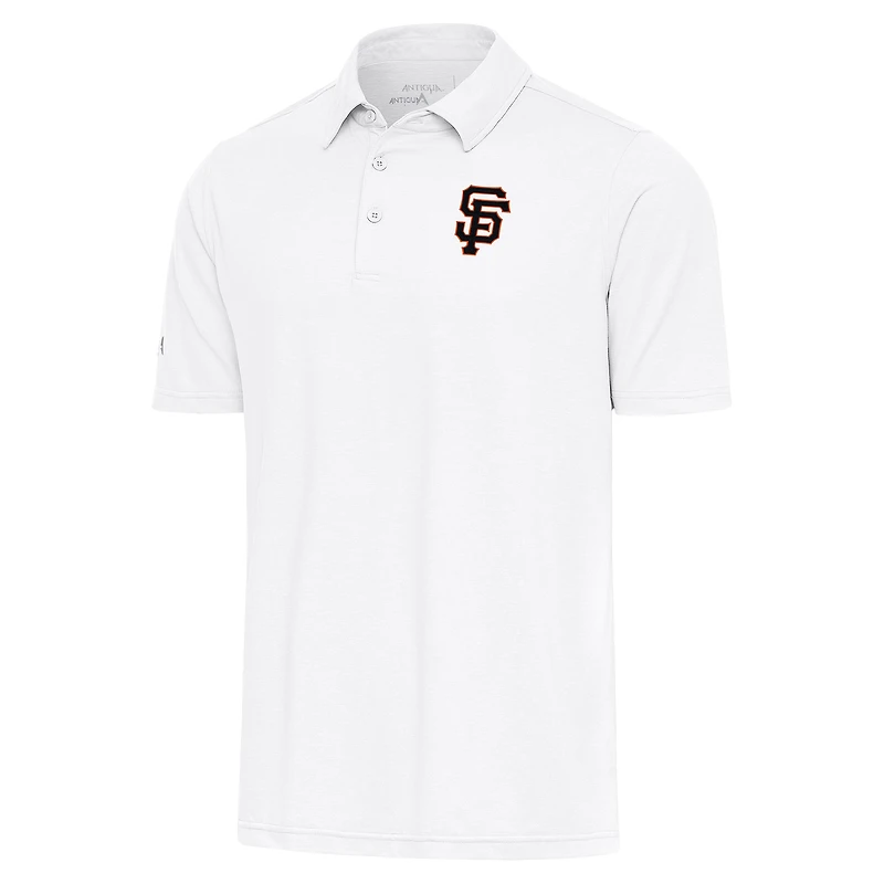 Men's Antigua  White San Francisco Giants Par Polo