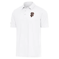 Men's Antigua  White San Francisco Giants Par Polo