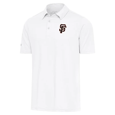 Men's Antigua  White San Francisco Giants Par Polo