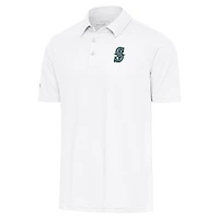 Men's Antigua  White Seattle Mariners Par Polo