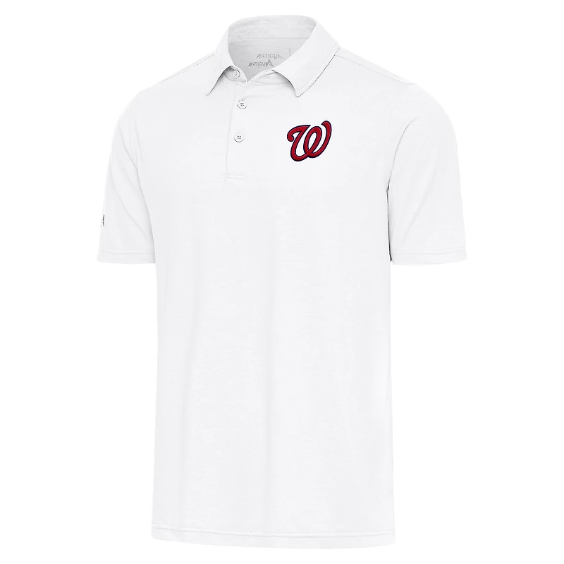 Men's Antigua  White Washington Nationals Par Polo