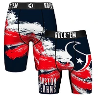 Men's Rock Em Socks  Houston Texans Gridiron Classic Paint Boxer Briefs