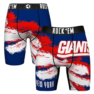 Men's Rock Em Socks  New York Giants Gridiron Classic Paint Boxer Briefs