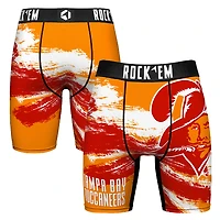 Men's Rock Em Socks  Tampa Bay Buccaneers Gridiron Classic Paint Boxer Briefs