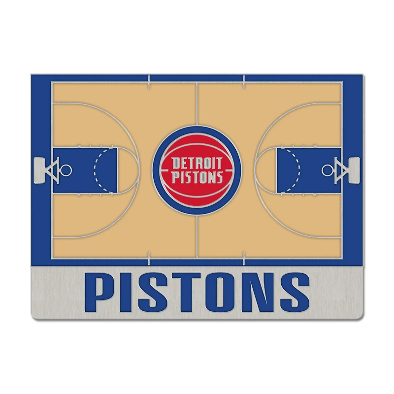 WinCraft Detroit Pistons Court Collector Pin