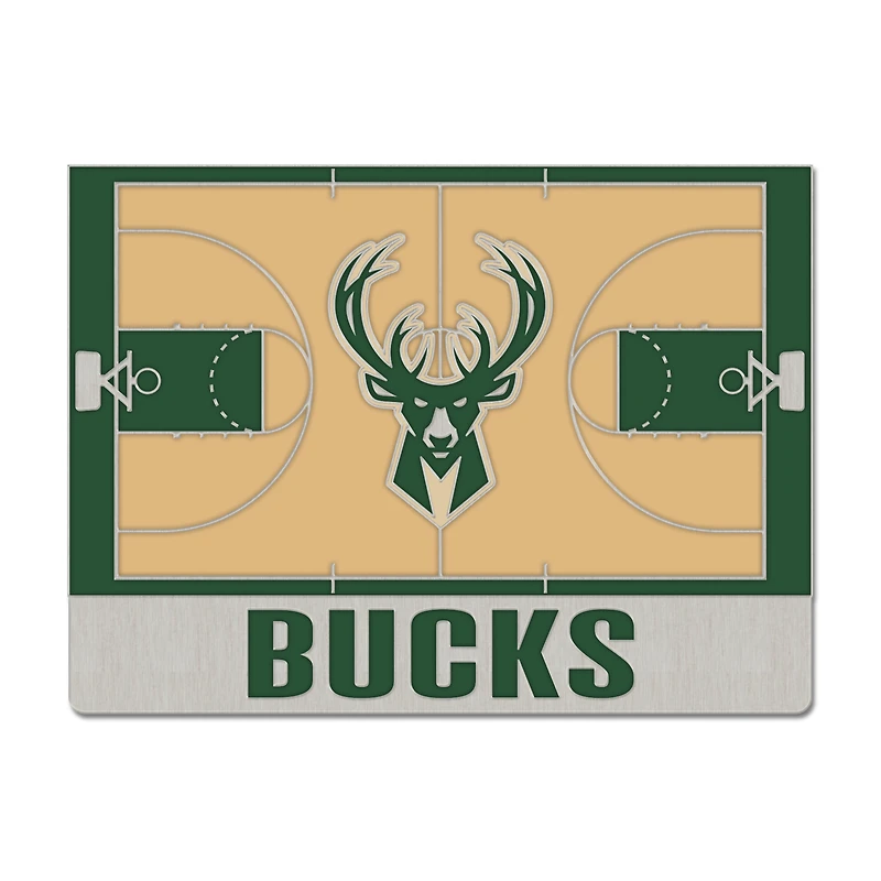 WinCraft Milwaukee Bucks Court Collector Pin