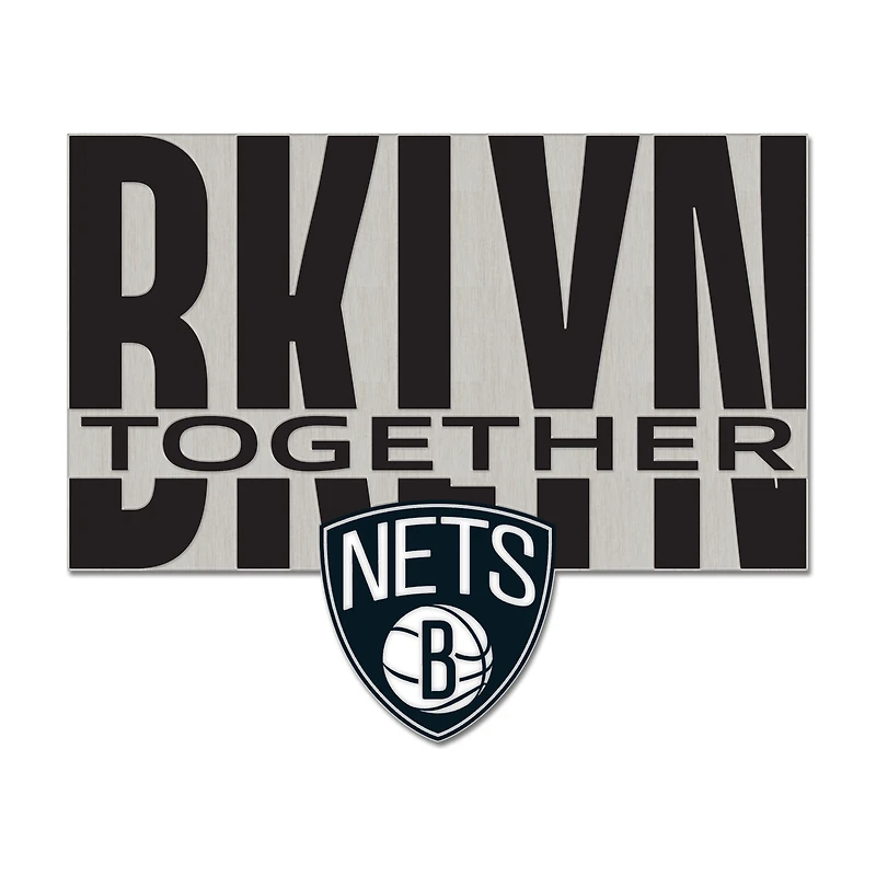 WinCraft Brooklyn Nets Slogan Collector Pin