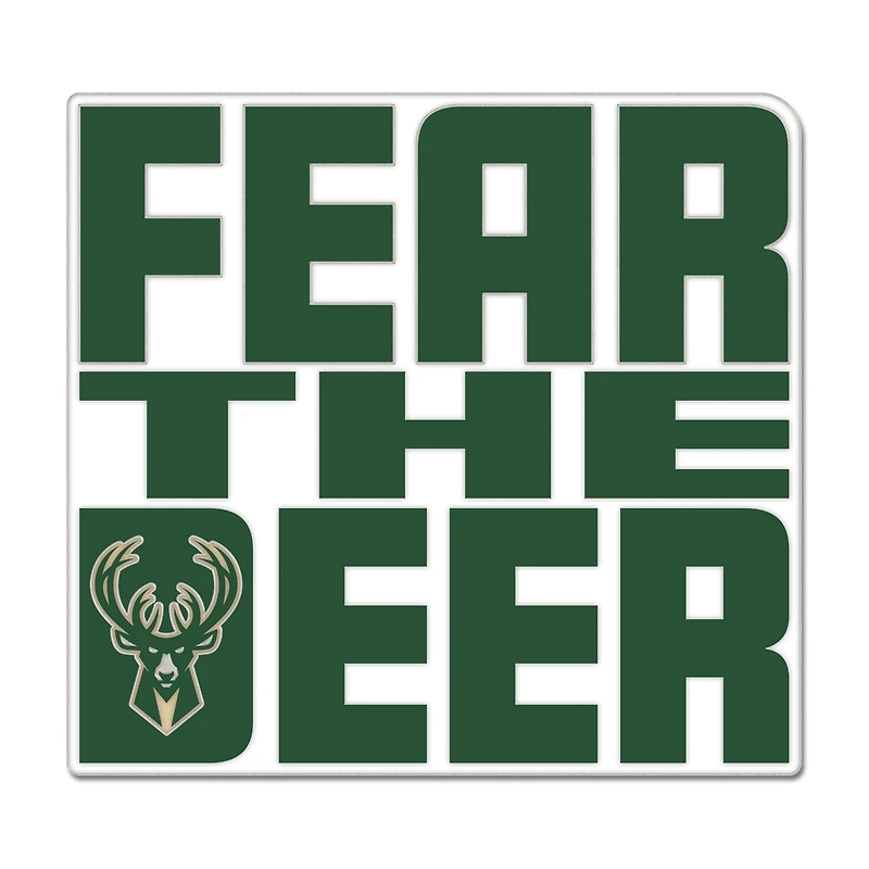 WinCraft Milwaukee Bucks Slogan Collector Pin