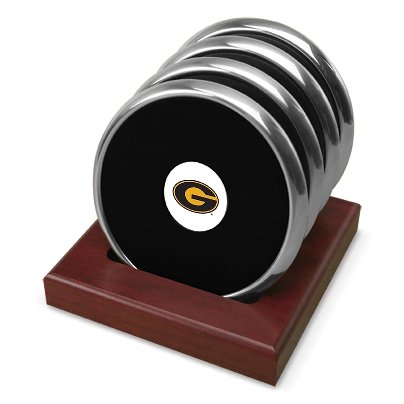 Silver Grambling Tigers Four-Piece Coaster Set