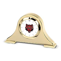 Gold Arkansas State Red Wolves Napoleon Desk Clock