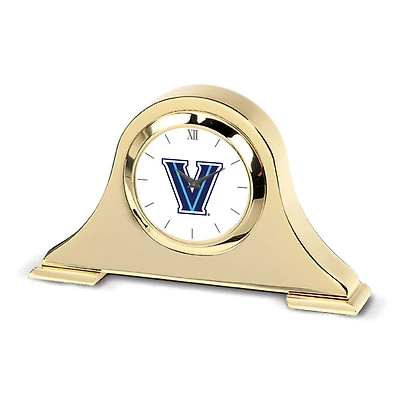 Gold Villanova Wildcats Napoleon Desk Clock