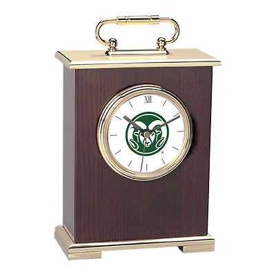 Gold Colorado State Rams Carriage Clock