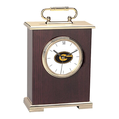 Gold Grambling Tigers Carriage Clock
