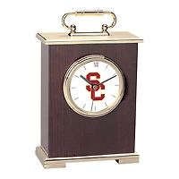 Gold USC Trojans Carriage Clock