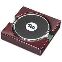 Silver Pitt Panthers Two-Piece Coaster Set