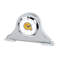 Silver Albany State Golden Rams Napoleon Desk Clock