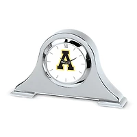 Silver Appalachian State Mountaineers Napoleon Desk Clock