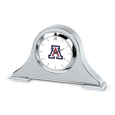 Silver Arizona Wildcats Napoleon Desk Clock