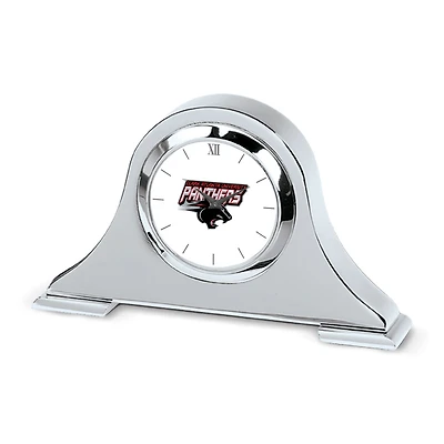 Silver Clark Atlanta University Panthers Napoleon Desk Clock