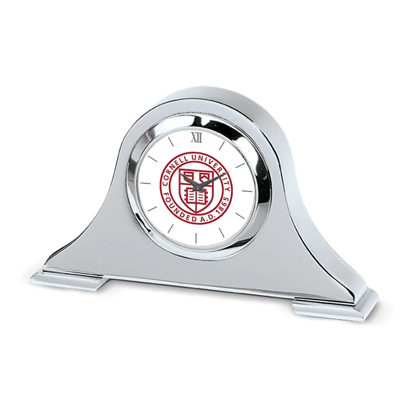 Silver Cornell Big Red Napoleon Desk Clock