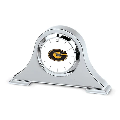 Silver Grambling Tigers Napoleon Desk Clock