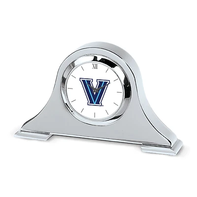 Silver Villanova Wildcats Napoleon Desk Clock