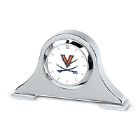 Silver Virginia Cavaliers Napoleon Desk Clock