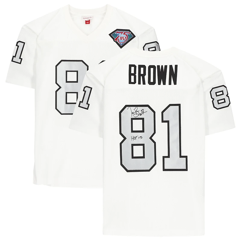 Tim Brown Oakland Raiders Autographed Mitchell & Ness 1994 Authentic Jersey with Inscription
