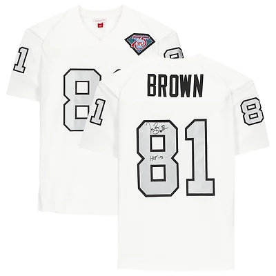 Tim Brown Oakland Raiders Autographed Mitchell & Ness 1994 Authentic Jersey with Inscription