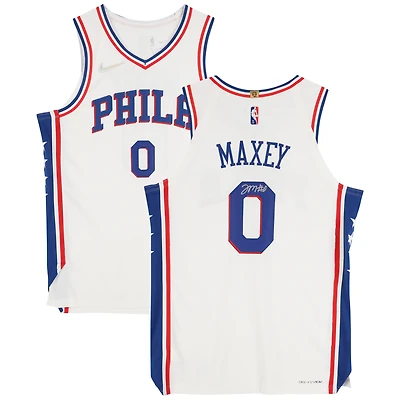 Tyrese Maxey Philadelphia 76ers Autographed Nike Authentic Jersey