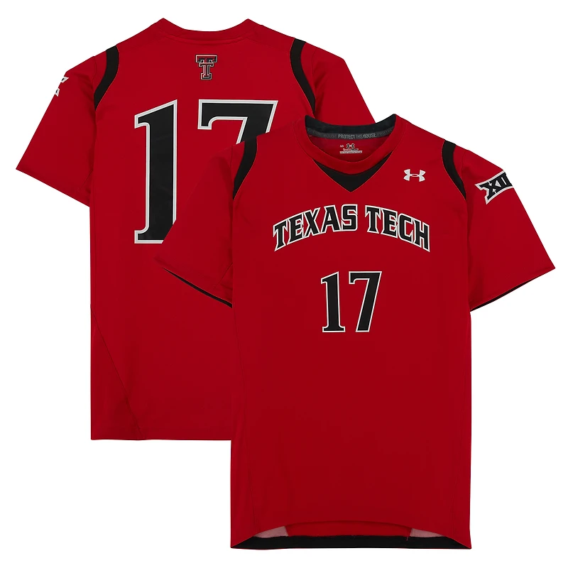 Texas Tech Red Raiders Team-Issued #17 Red Jersey from the Athletics Program