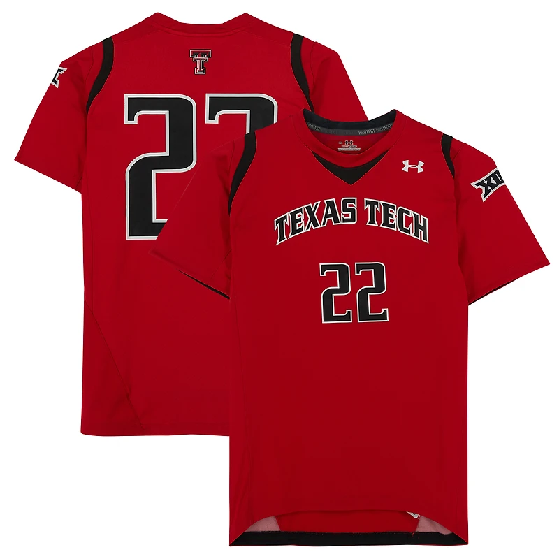 Texas Tech Red Raiders Team-Issued #22 Red Jersey from the Athletics Program