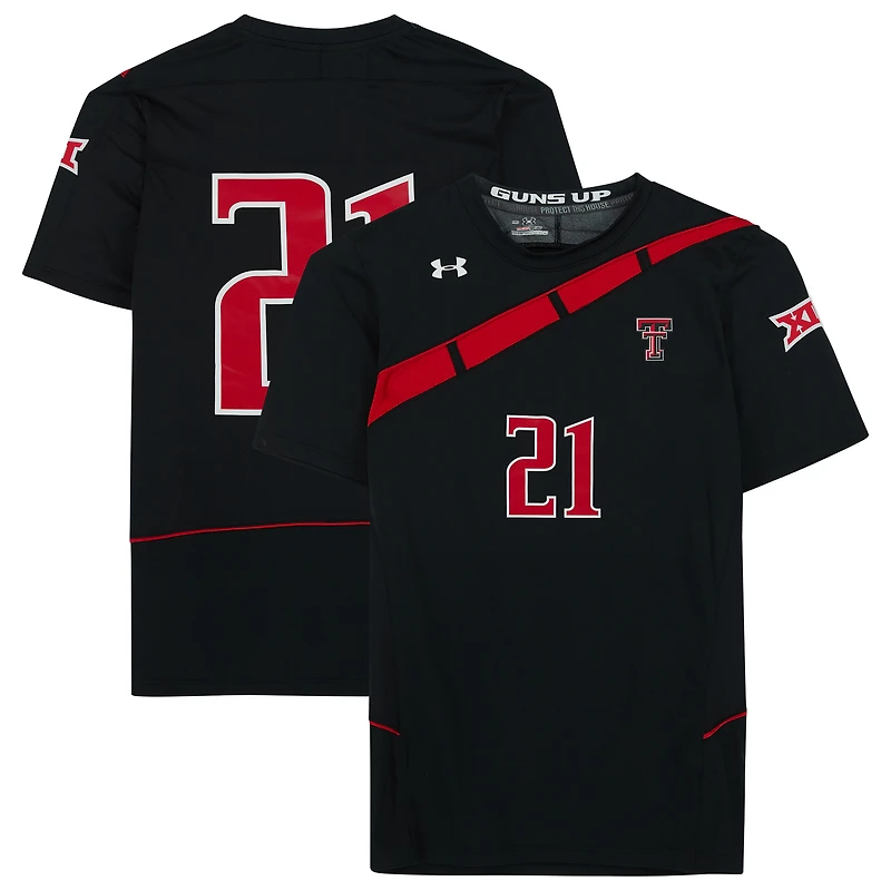 Texas Tech Red Raiders Team-Issued #21 Black Jersey from the Athletics Program
