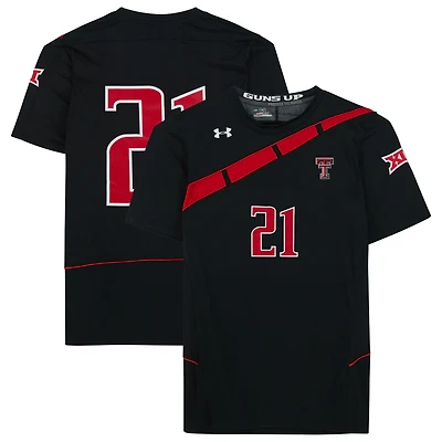 Texas Tech Red Raiders Team-Issued #21 Black Jersey from the Athletics Program