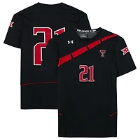 Texas Tech Red Raiders Team-Issued #21 Black Jersey from the Athletics Program