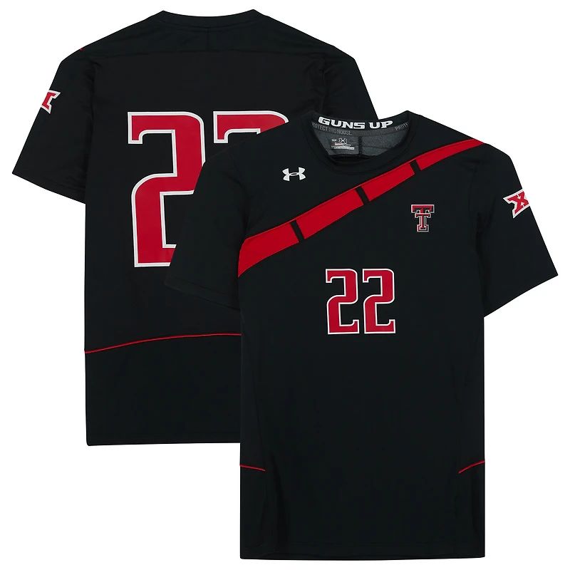 Texas Tech Red Raiders Team-Issued #22 Black Jersey from the Athletics Program