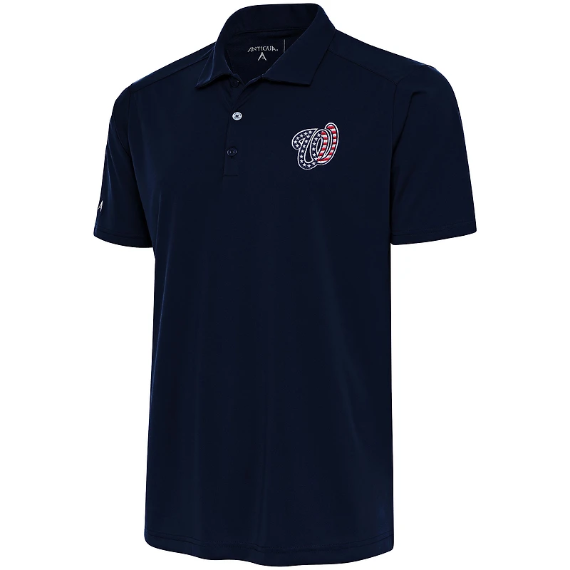 Men's Antigua  Navy Washington Nationals Patriotic Tribute Polo