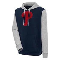 Men's Antigua  Navy Philadelphia Phillies Victory CB Chenille Pullover Hoodie